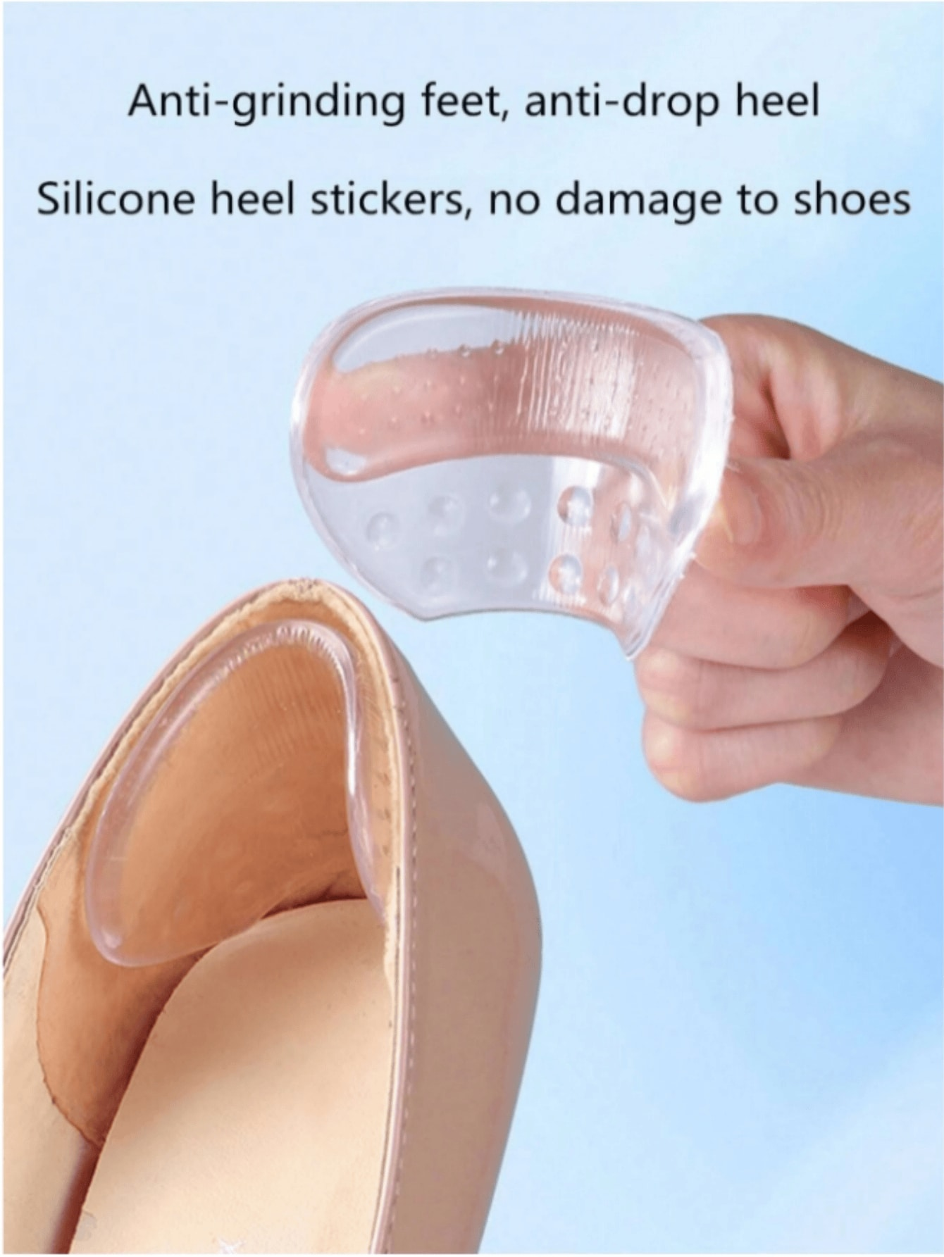 1Pair Heels Grips Silicone Hee - Men'S Shoes Grip ulasan dan harga