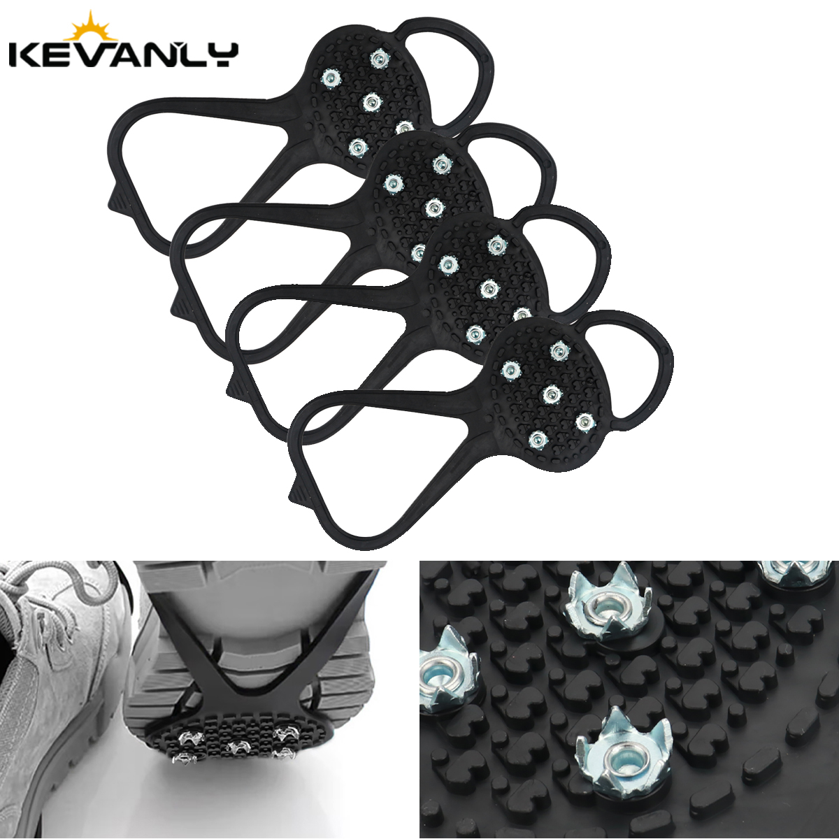 2Pairs Outdoor 5 Teeth Ice Gri - Men'S Shoes Grip ulasan dan harga