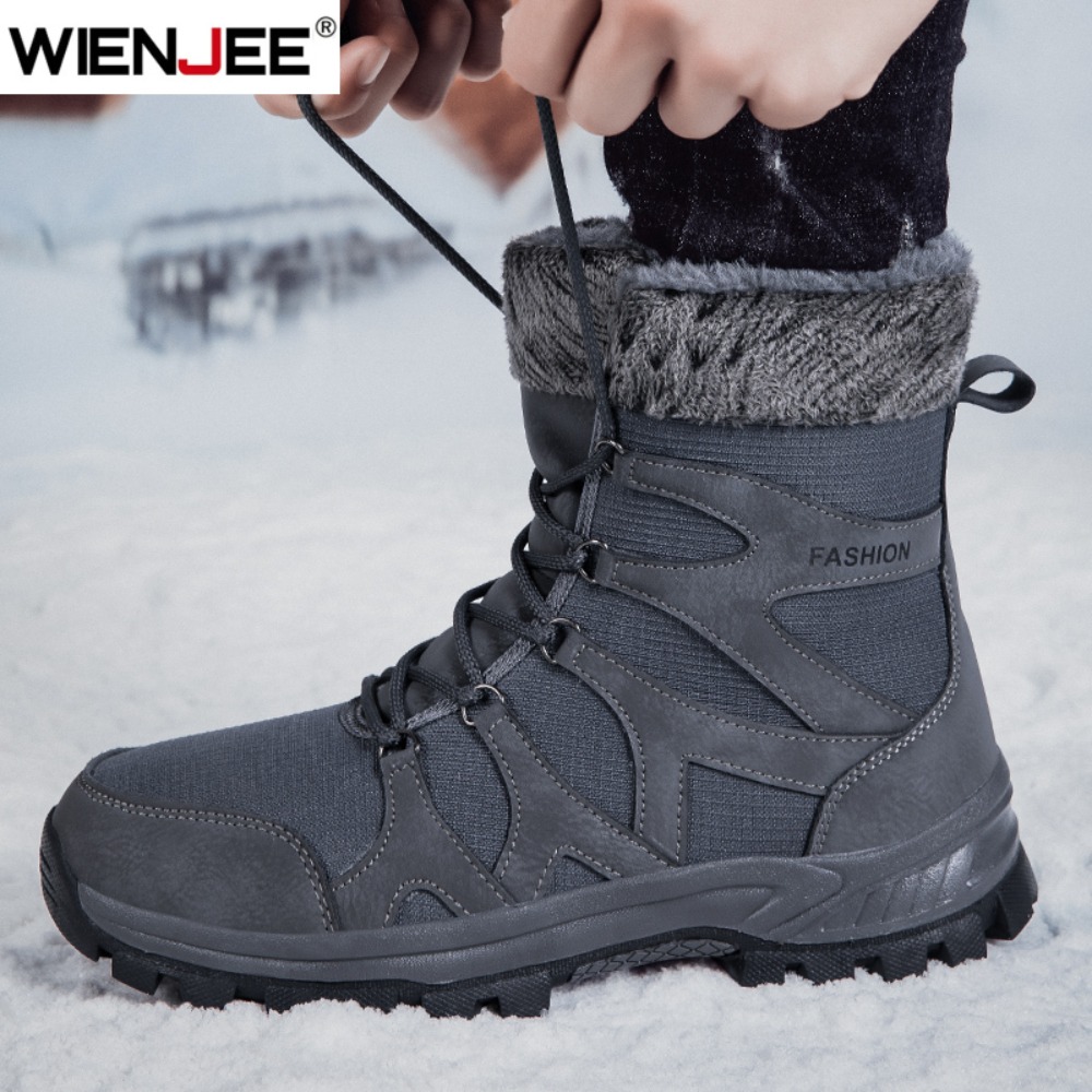 Brand Men's Winter Shoes Water - Hiking Boot Waterproof ulasan dan harga