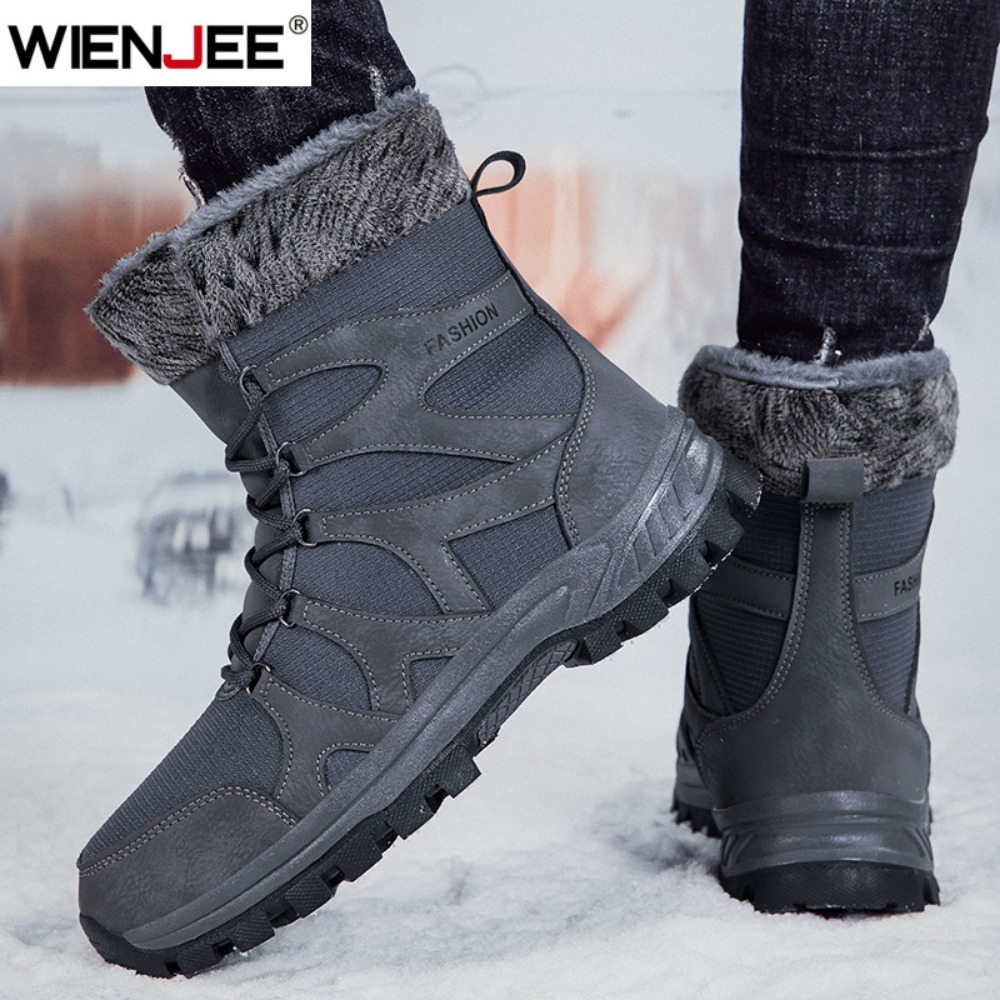 Brand Men's Winter Shoes Water - Hiking Boot Waterproof ulasan dan harga