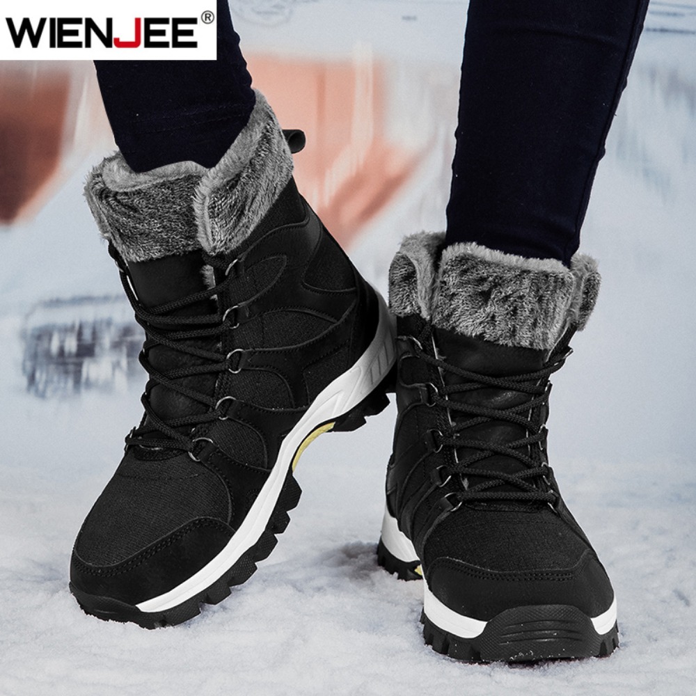 Brand Men's Winter Shoes Water - Hiking Boot Waterproof ulasan dan harga