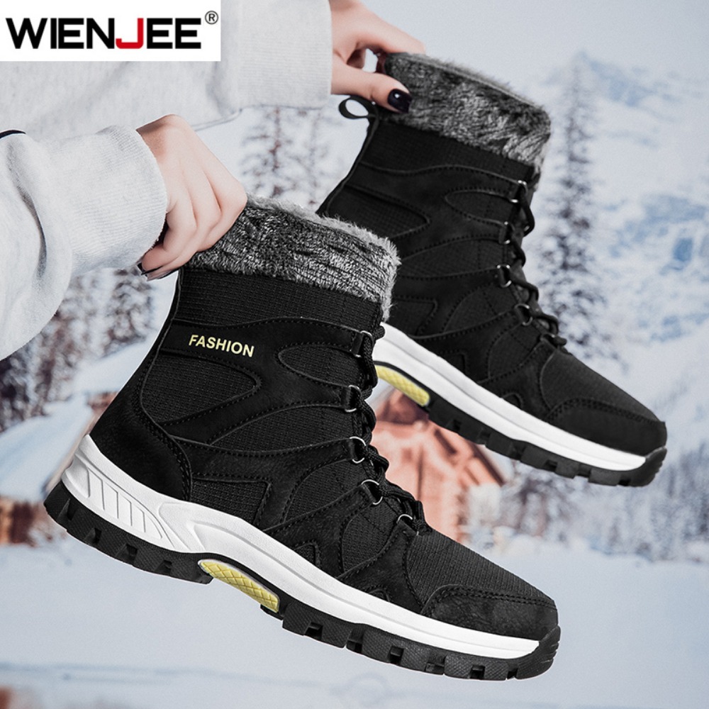 Brand Men's Winter Shoes Water - Hiking Boot Waterproof ulasan dan harga