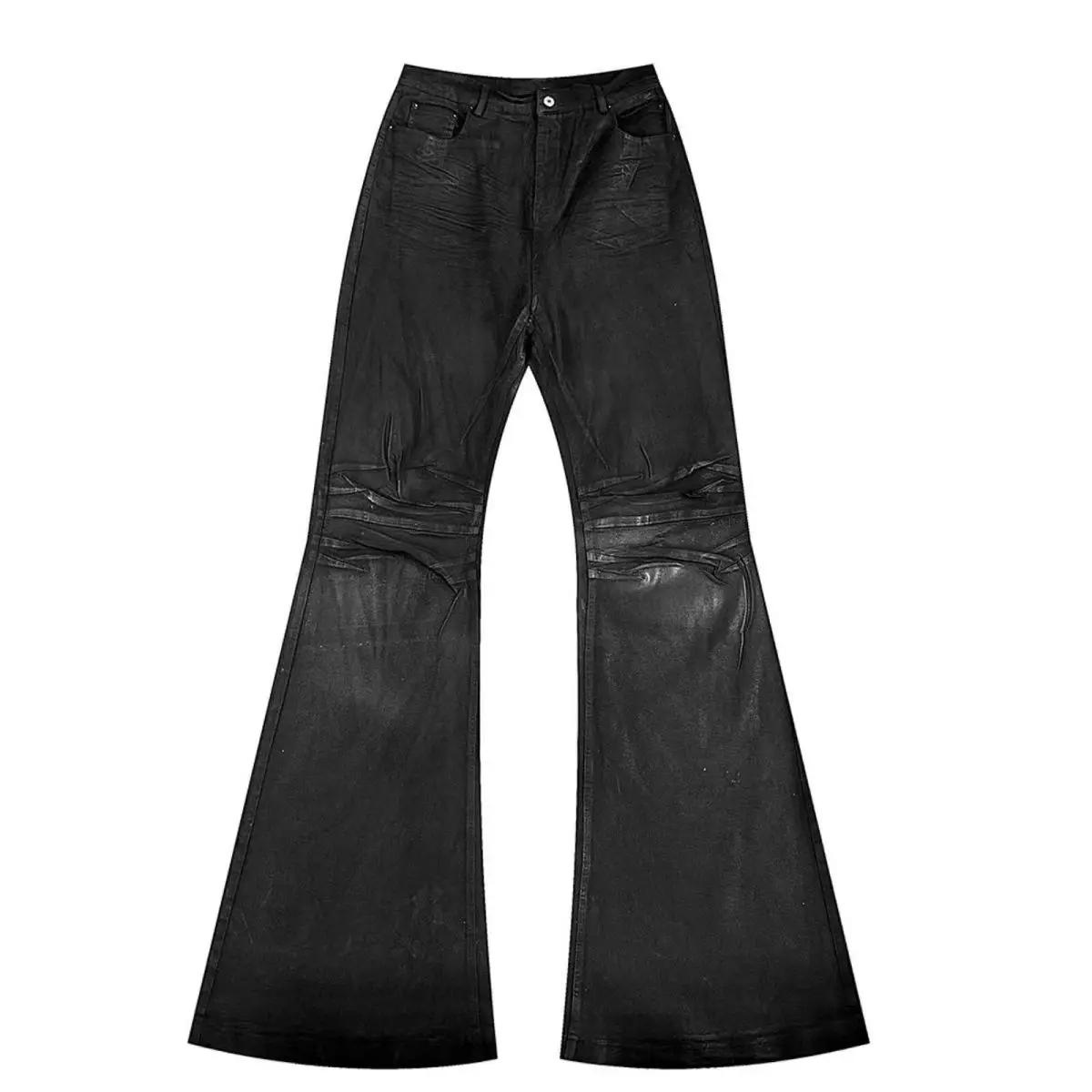 High street coated micro-flare - Men Shoes Jeans ulasan dan harga