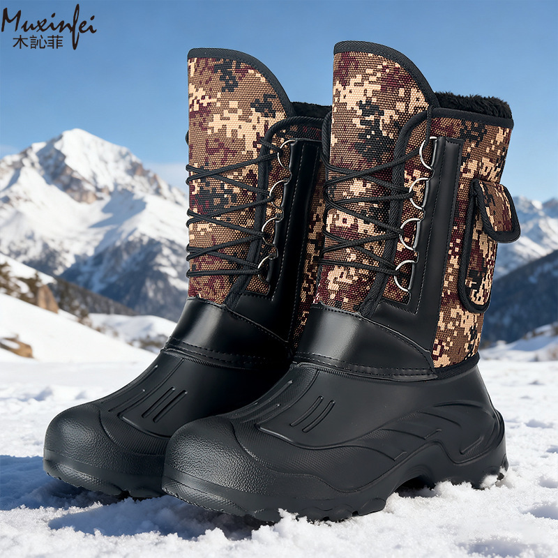 Men's Winter New Plush Thick H - Hiking Boot Waterproof ulasan dan harga