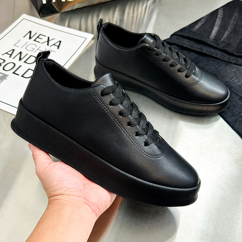 Fashion Thick Sole Black White - Men Shoes Clearance ulasan dan harga