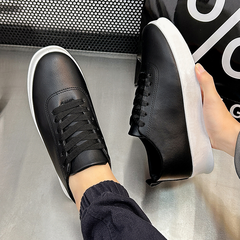 Fashion Thick Sole Black White - Men Shoes Clearance ulasan dan harga
