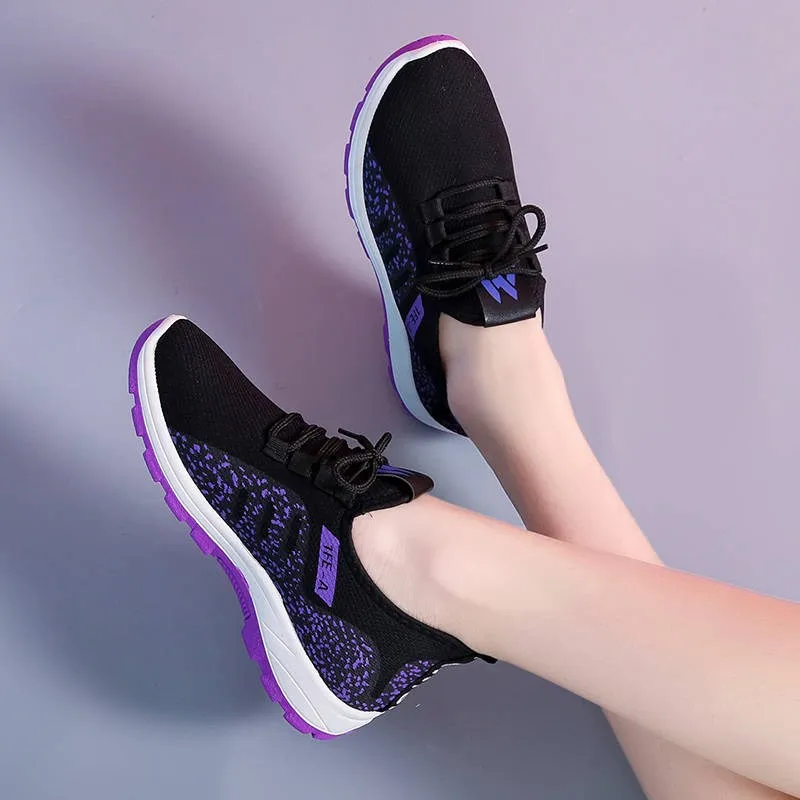 Women's Woven Shoes Platform S - Mesh Trainer Breathable ulasan dan harga