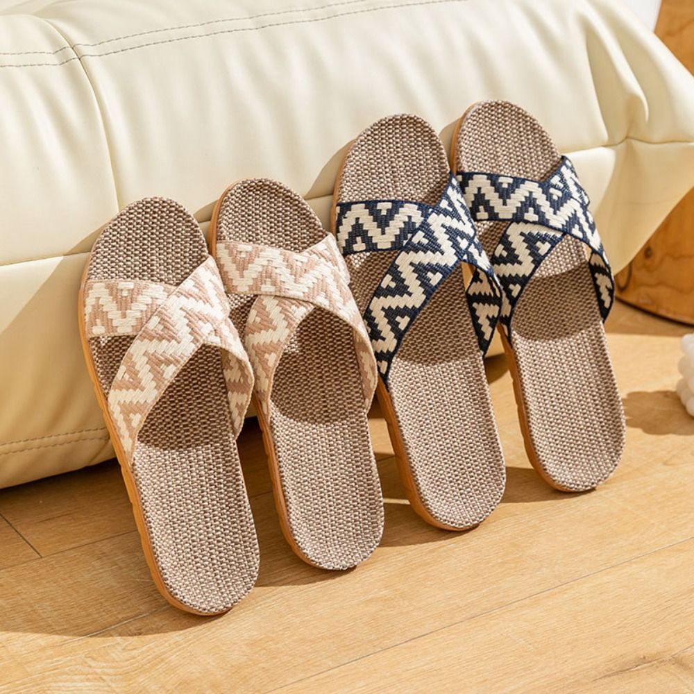 Fashion Ethnic Style Linen Cro - Men'S Shoes Slip On ulasan dan harga