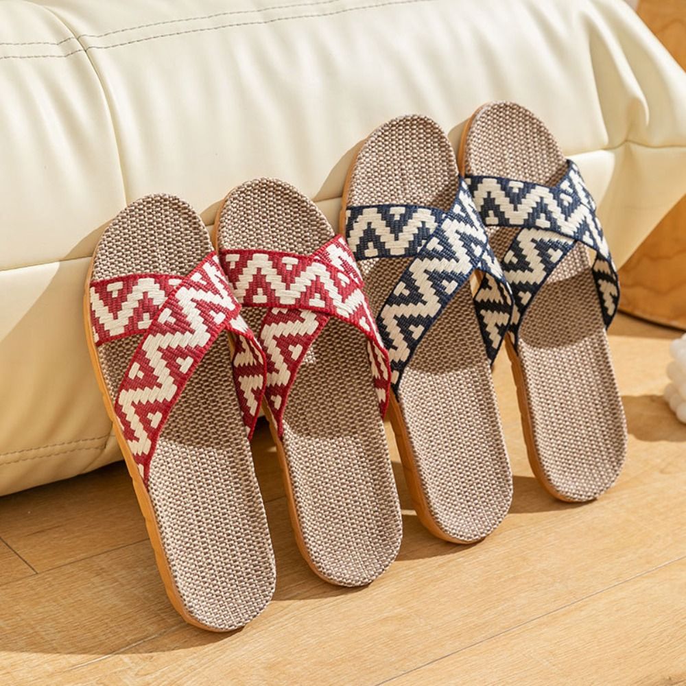 Fashion Ethnic Style Linen Cro - Men'S Shoes Slip On ulasan dan harga